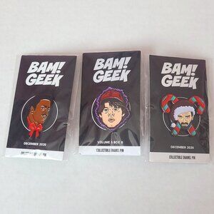 Bad Santa Movie Character Enamel Pin Set